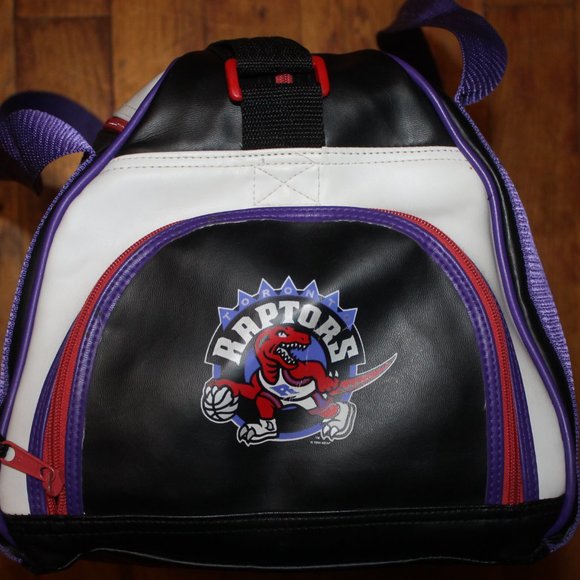 Vintage 1994 Toronto Raptors Leather Duffle Bag - Picture 5 of 8